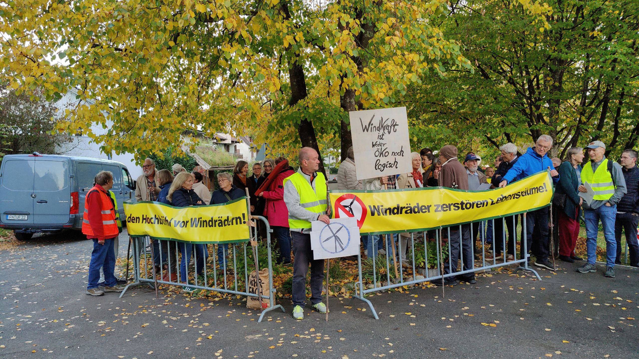 Mahnwache in Nussdorf am 14. Oktober 2025
