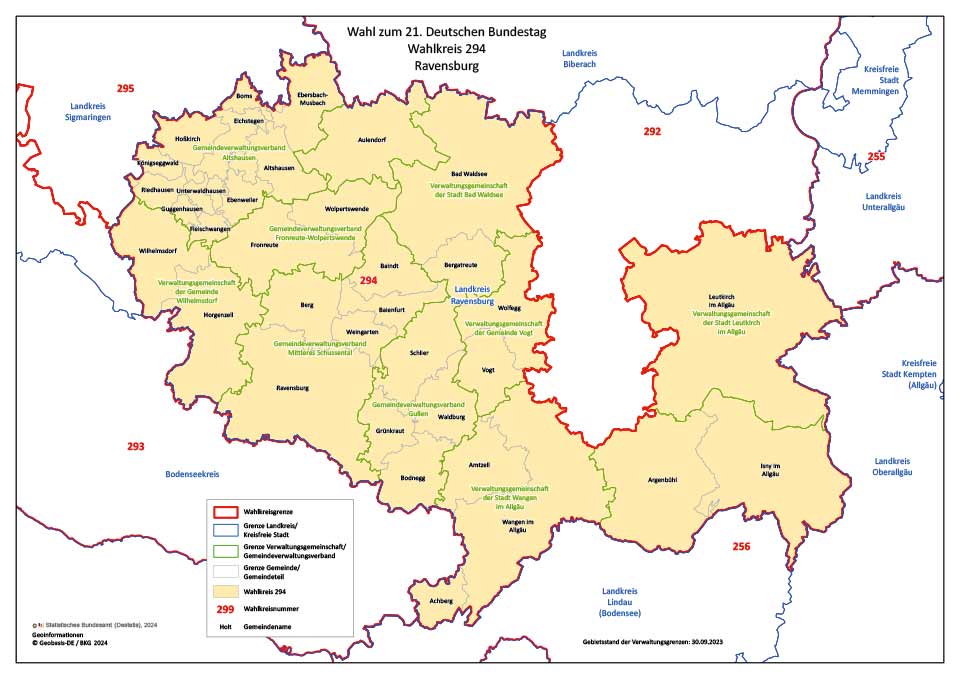 btw25 wahlkreise wkrRavensburg